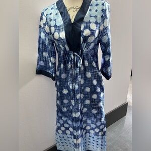Oscar de la Renta Pink Label polka dot Kaftan dress